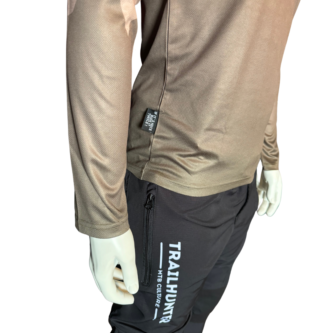 Trailhunter-bikewear-Trikot-jersey-olive/brown-fahrradtrikot ,endurotrikot,downhilltrikot, kindertrikot,männertrikot,Enduroone