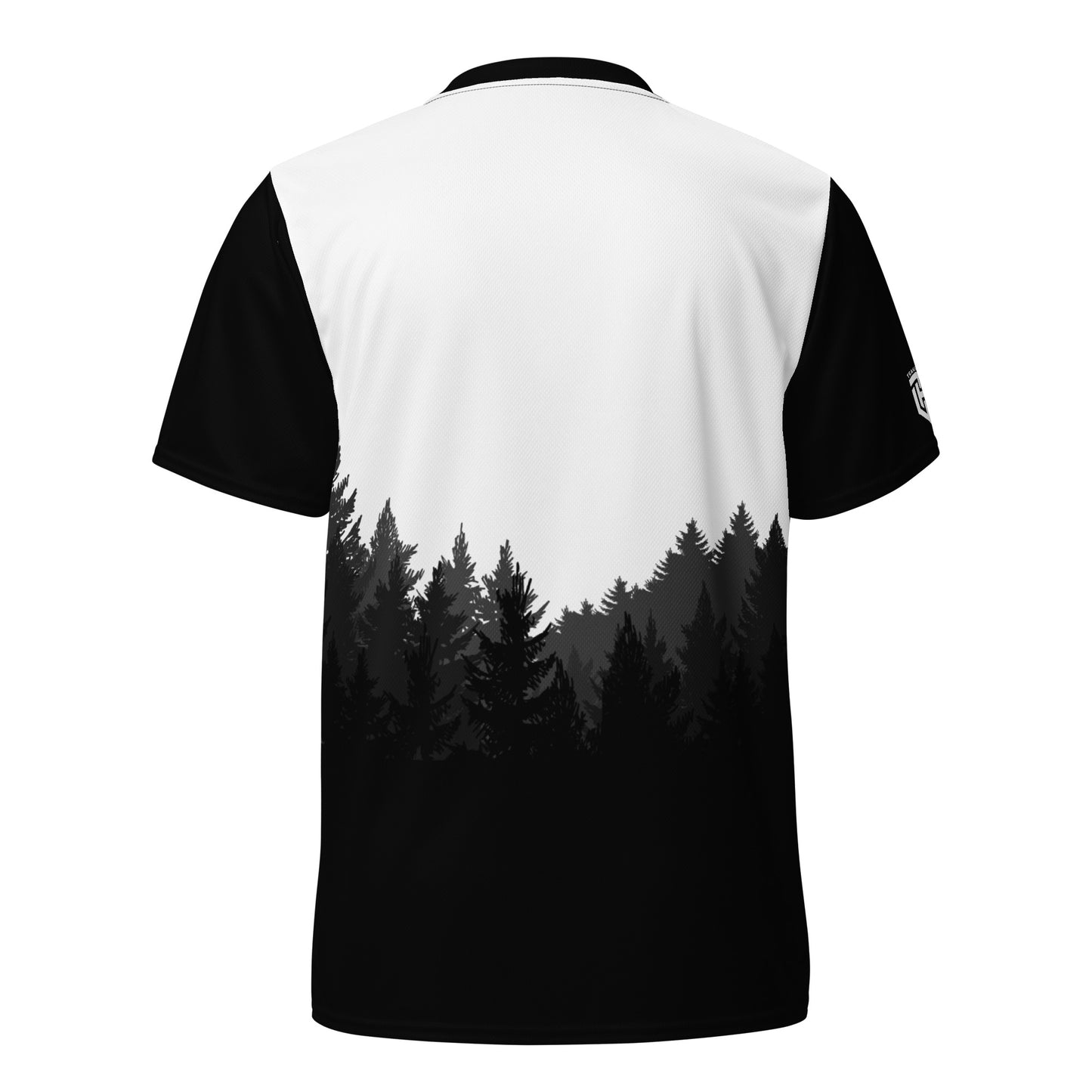 trailhunter wild Mountain Mtb Trikot schwarz weiß hinten