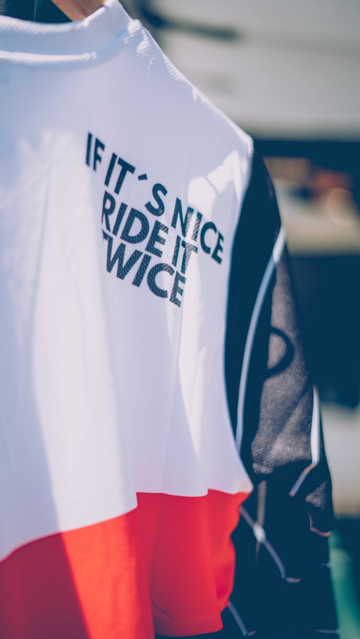 Trailhunter Herren Trikot Langarm black/white/red