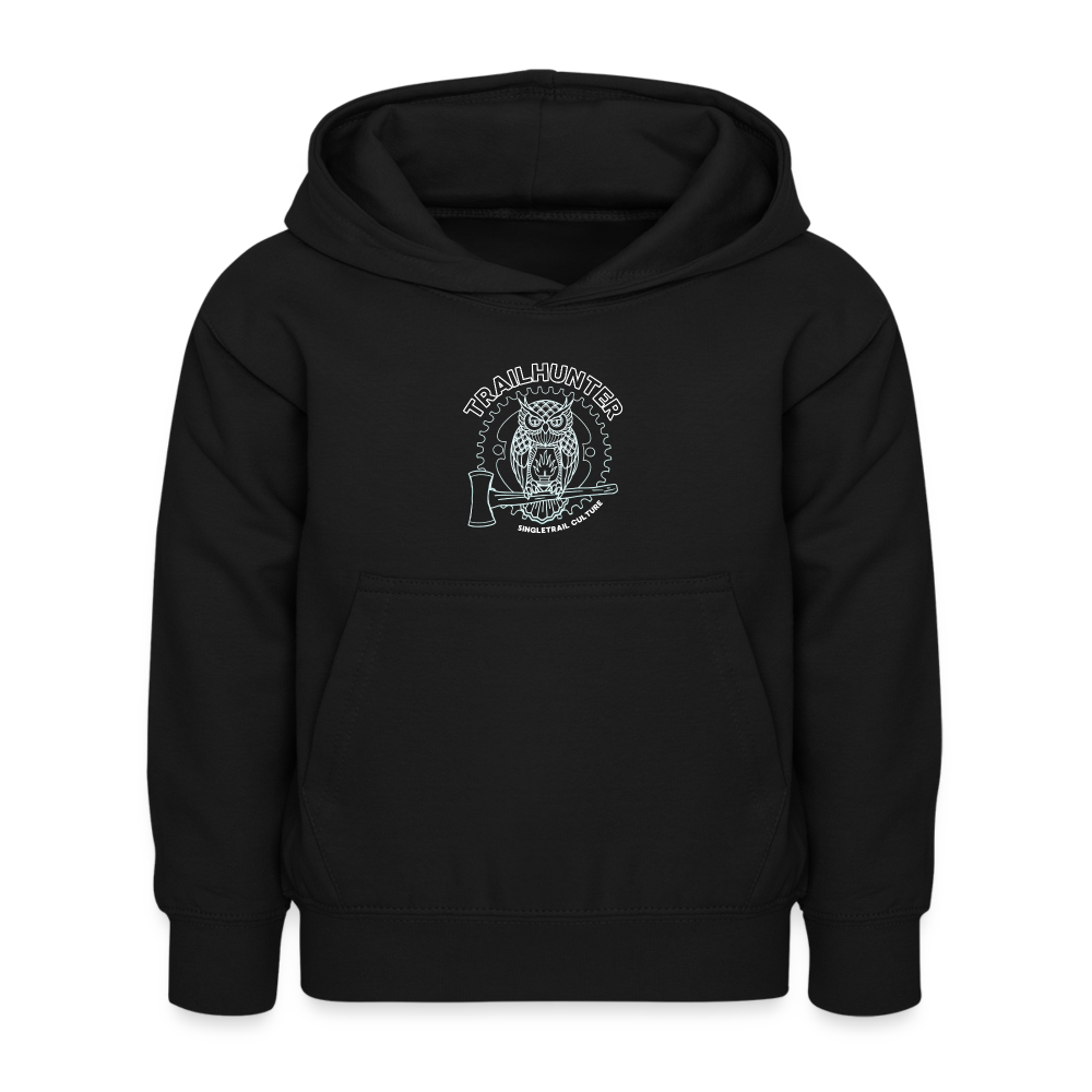 Eule Kinder Hoodie - Schwarz