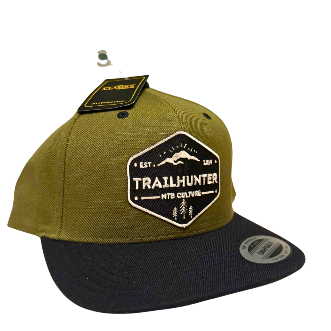 Trailhunter MTB Badge Classic Snapback  Olivegrün