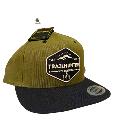 Trailhunter MTB Badge Classic Snapback  Olivegrün