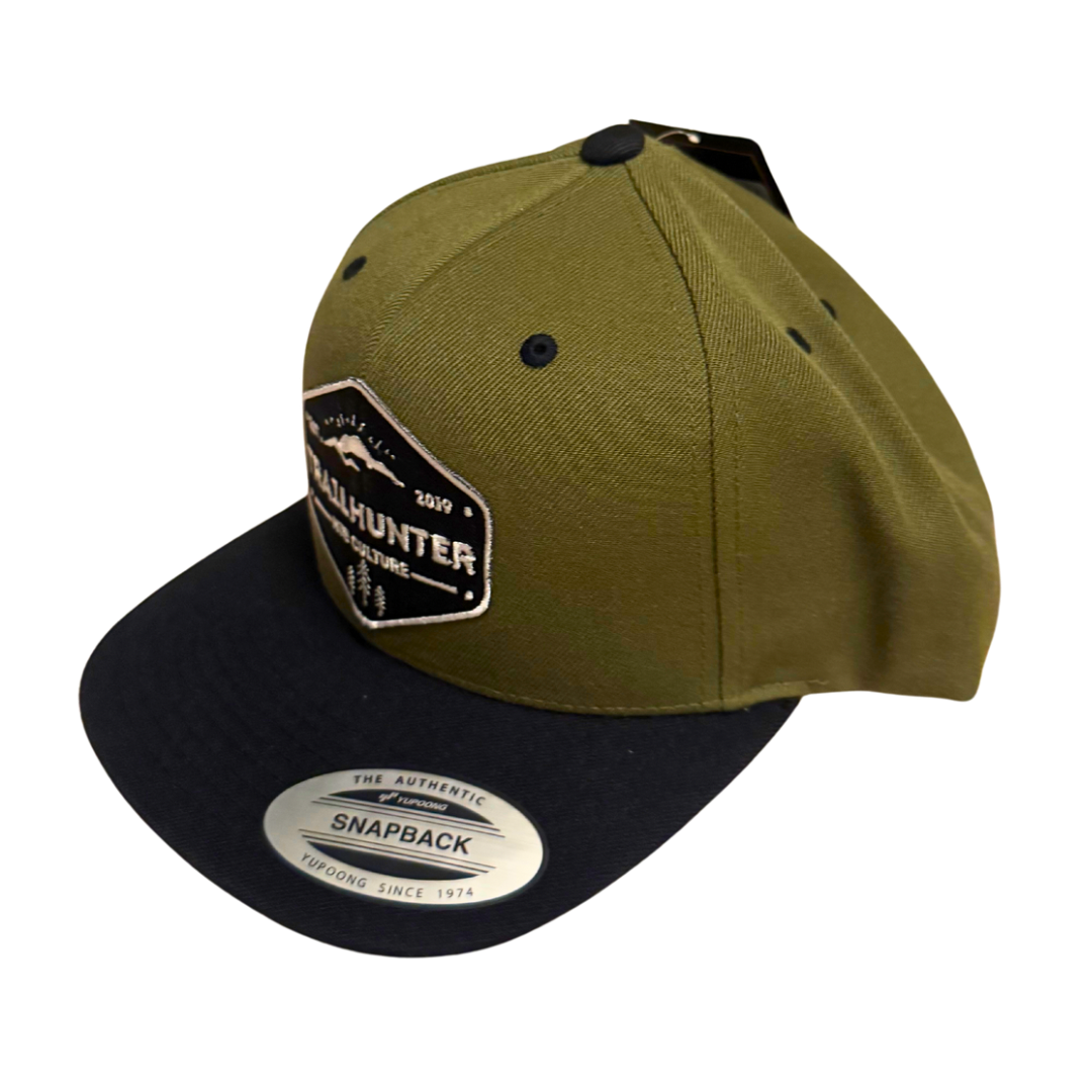 Trailhunter MTB Badge Classic Snapback  Olivegrün