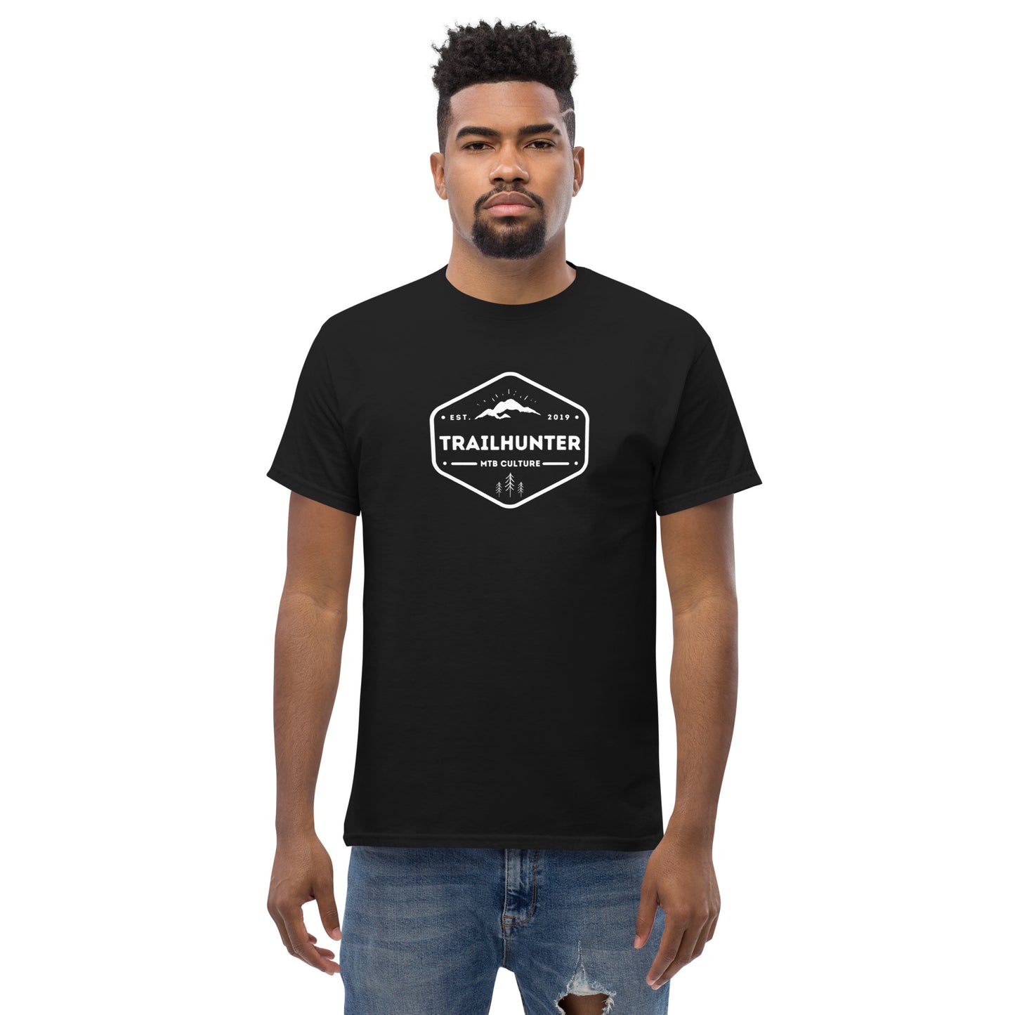 Trailhunter-Badge-black-MTB-T-Shirt-Bike