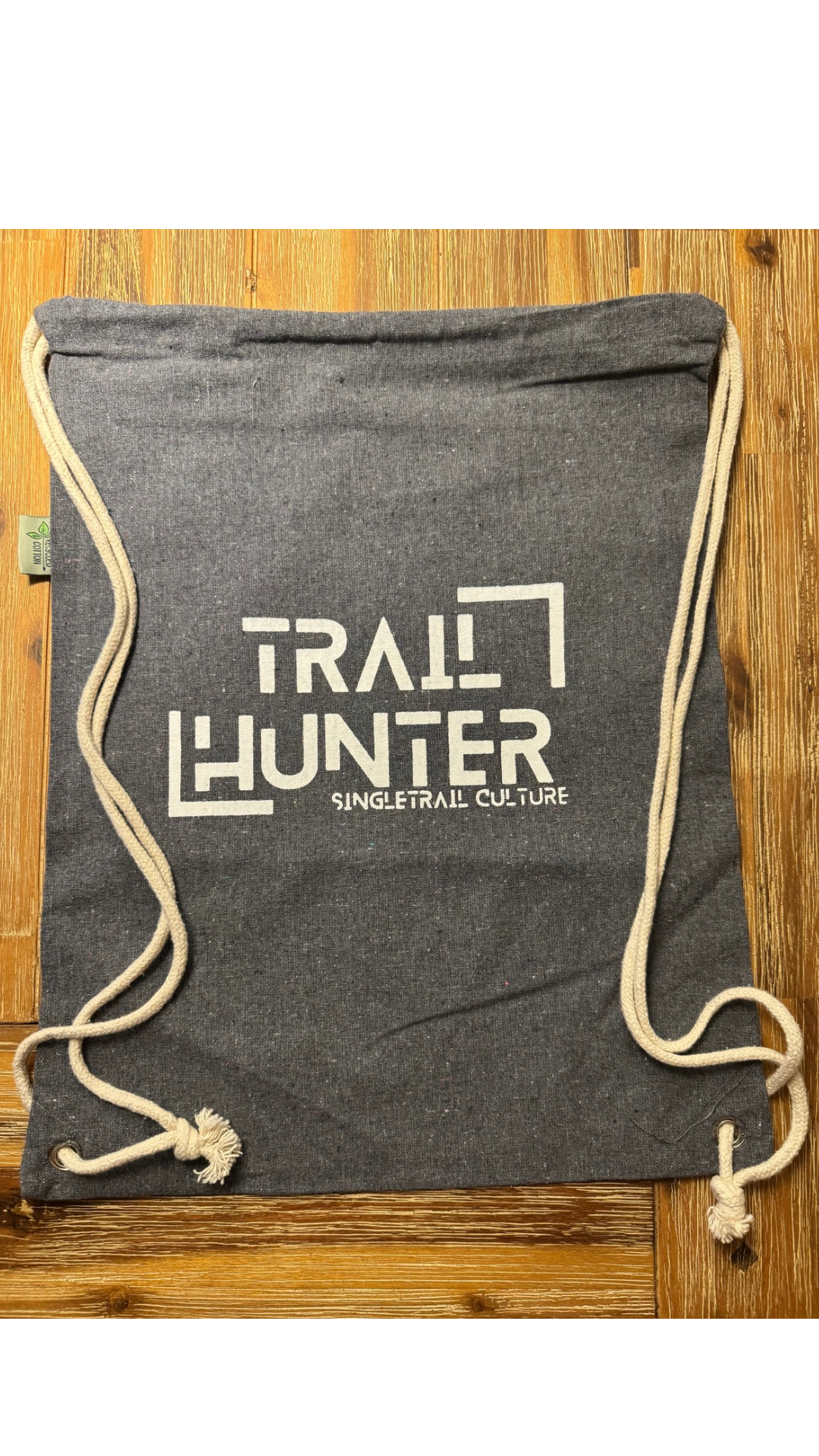 Trailhunter Turnbeutel , MTB , Bike , grey , recycled Cotton 