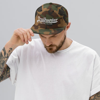 Trailhunter-Mtb-singletrail_culture-classic-snapback-Green-Camo , Kappe ,Mountainbike cap, trailbuilder ,Hut,flexfit 