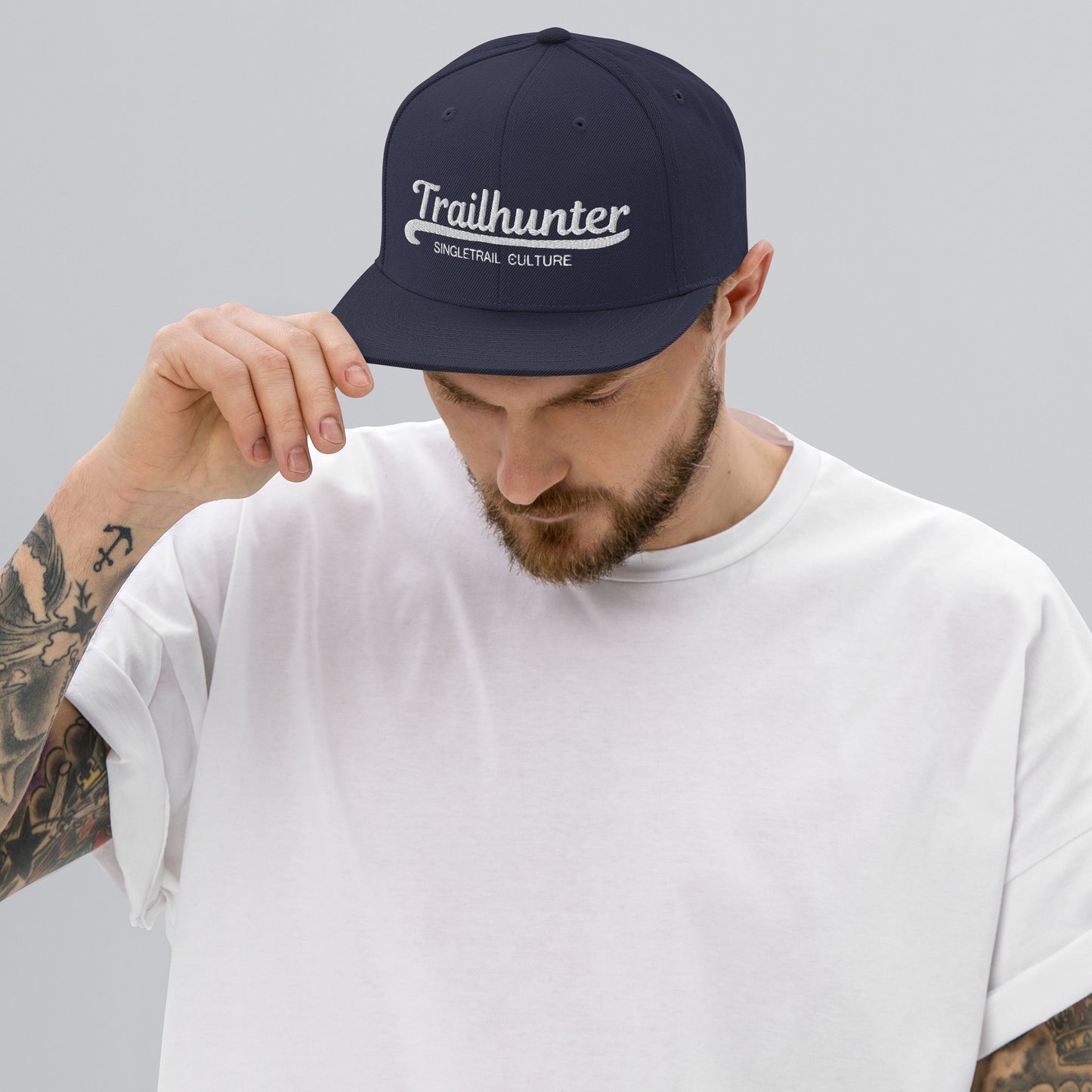 Trailhunter-Mtb-singletrail_culture-classic-snapback-Navy ,Kappe ,flexfit,Mountainbike,cap ,ridemoretrails ,trailbuilder