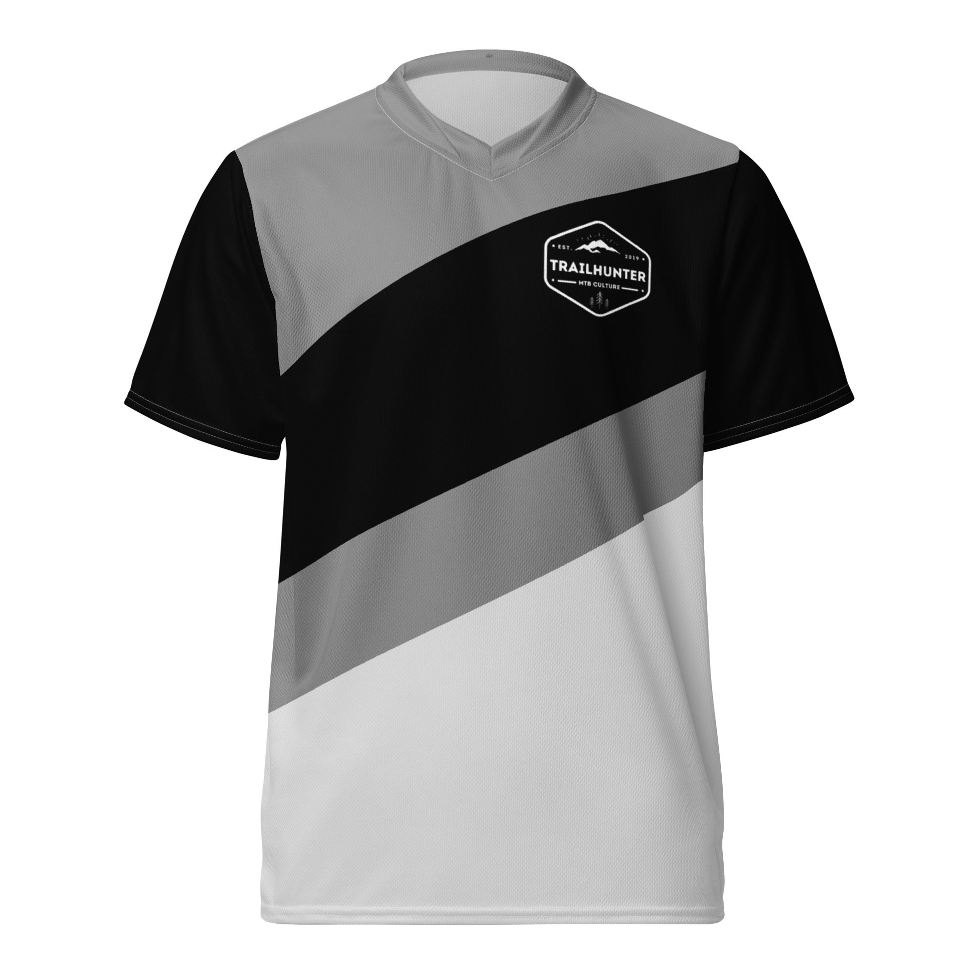 mountainbike trikot herren kurzarm MTB Trikot grey SW STRIPES , Kurzarm – Trailhunter-Culture