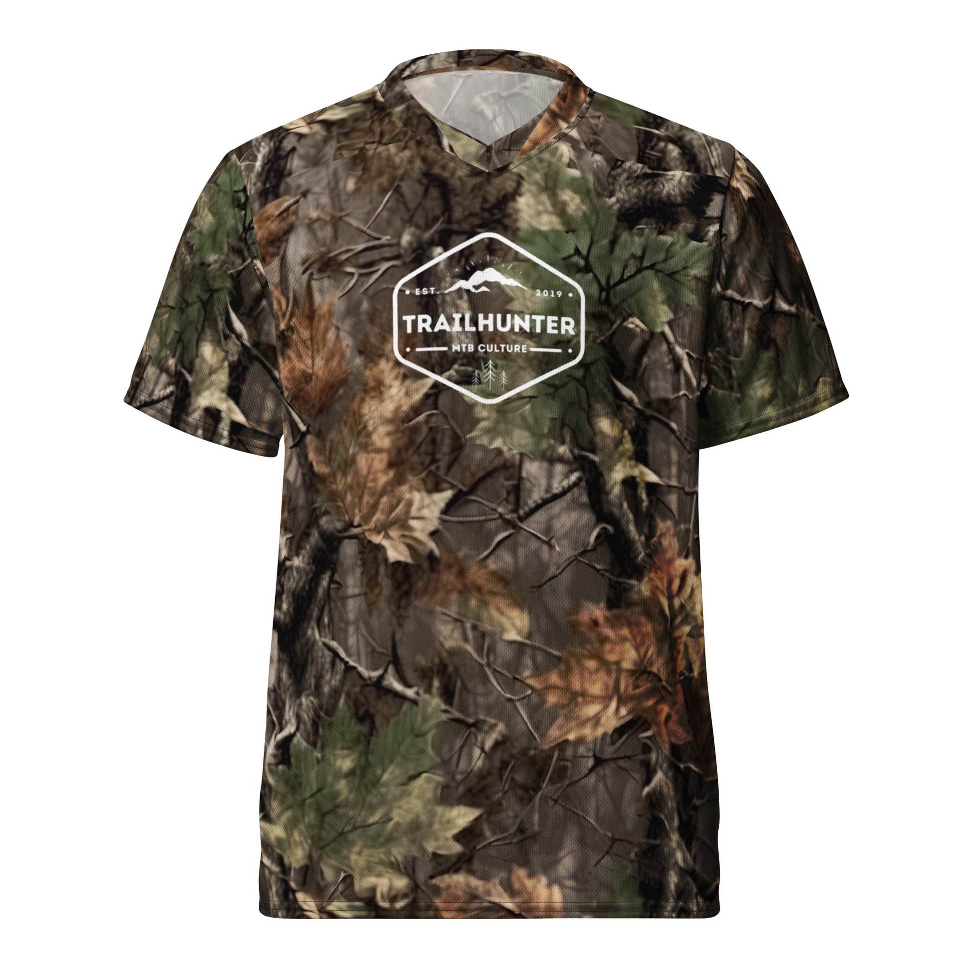 Trailhunter-bikewear-Tree_camo_real-unisex-jersey-fahrradtrikot-kurzarm ,Mtb Trikot, Mountainbike Trikot kurzarm ,kurzarmtrikot ,mtb