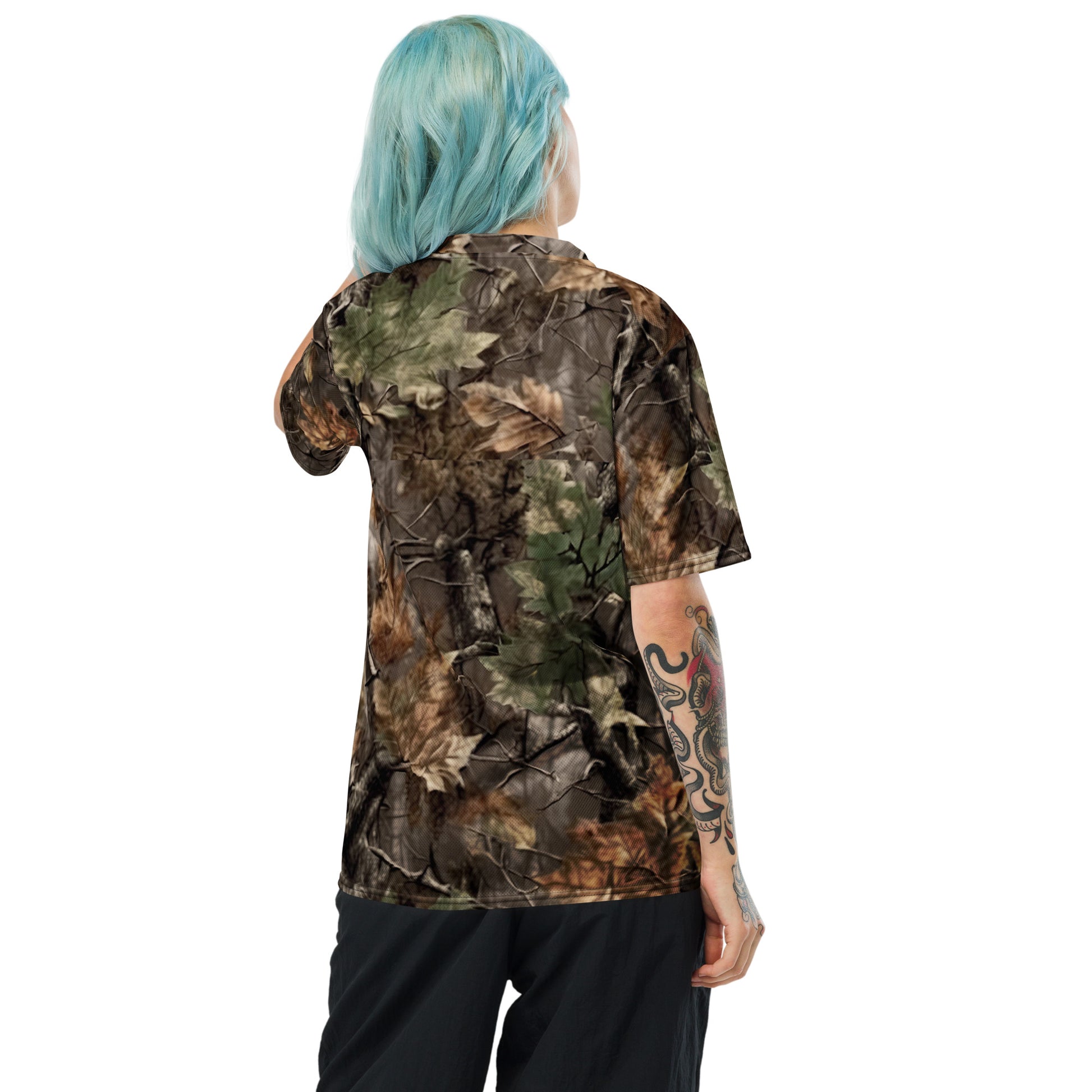 Trailhunter-bikewear-Tree_camo_real-unisex-jersey-fahrradtrikot-kurzarm ,realtree,camo ,camping,Mountainbike, kurzarmtrikot