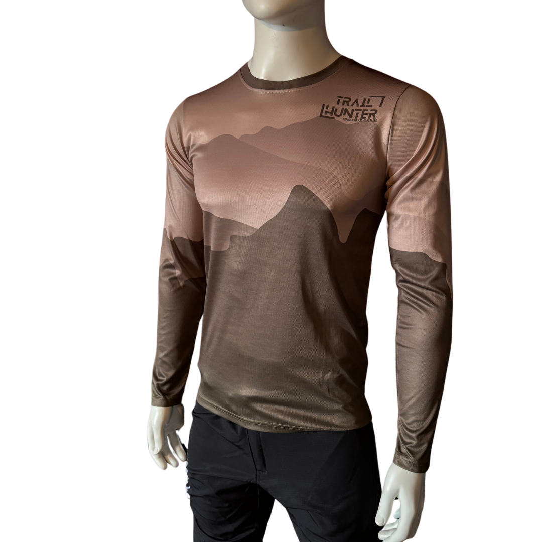 Trailhunter-bikewear-Trikot-jersey-olive_brown-fahrradtrikot-front ,Kids ,kindertrikot,Frauen, downhilltrikot ,freeridejersey ,Mtb, Enduroone ,endurotrikot ,langarmtrikot 