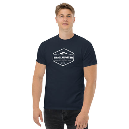 Trailhunter Badge white - T-Shirt NAVY