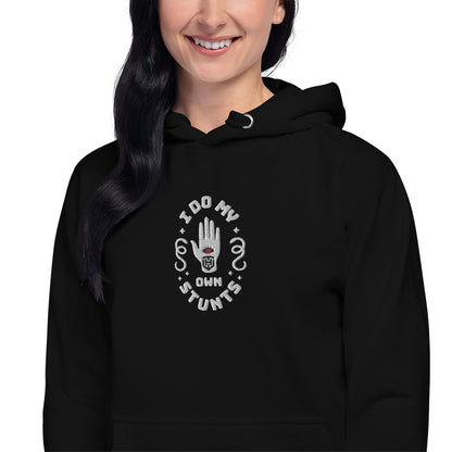 Do my own stunts bestickter Unisex-Kapuzenpullover