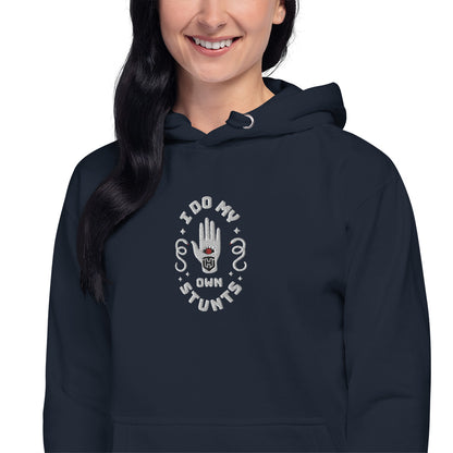 Do my own stunts bestickter Unisex-Kapuzenpullover